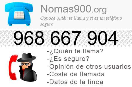 Teléfono 968667904
