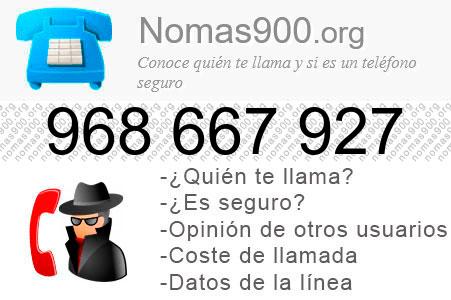 Teléfono 968667927