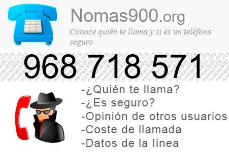 Teléfono 968718571