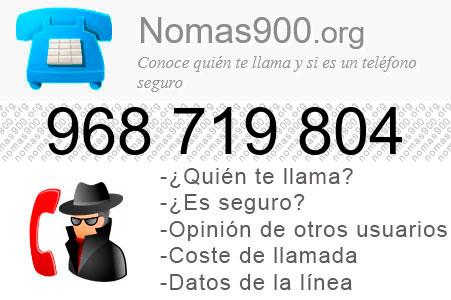 Teléfono 968719804