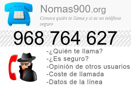 Teléfono 968764627