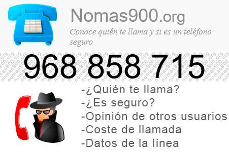 Teléfono 968858715