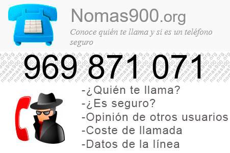Teléfono 969871071