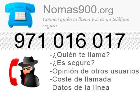 Teléfono 971016017