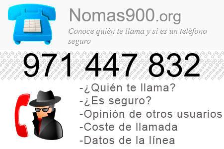 Teléfono 971447832