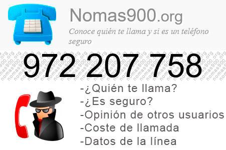 Teléfono 972207758