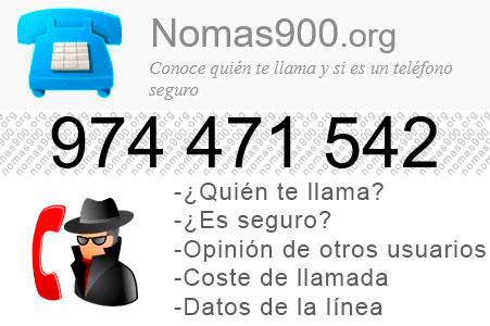 Teléfono 974471542