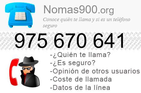 Teléfono 975670641