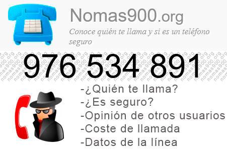 Teléfono 976534891