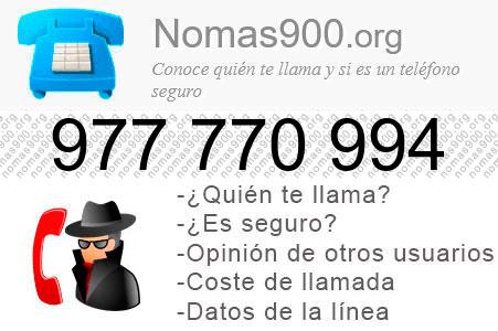 Teléfono 977770994
