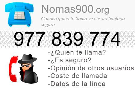 Teléfono 977839774
