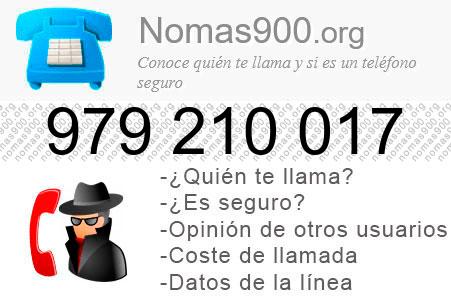 Teléfono 979210017