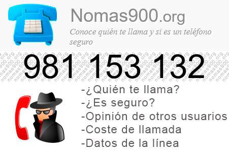 Teléfono 981153132