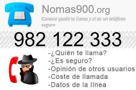 Teléfono 982122333