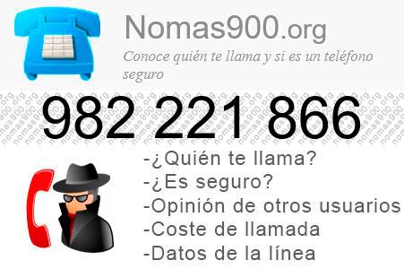 Teléfono 982221866