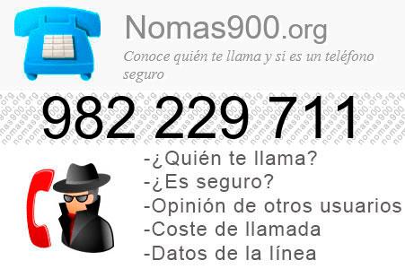 Teléfono 982229711