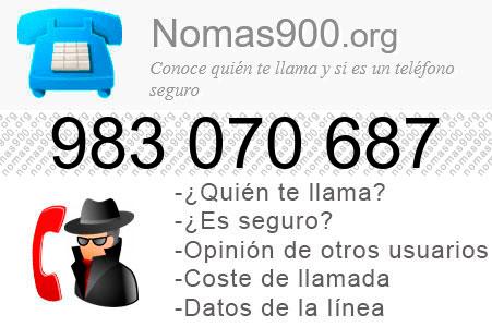 Teléfono 983070687