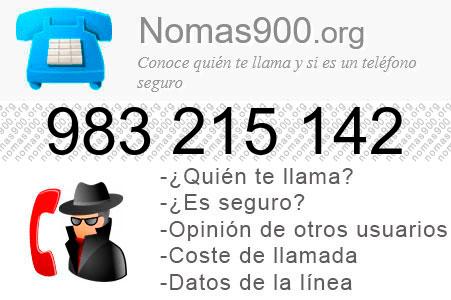Teléfono 983215142