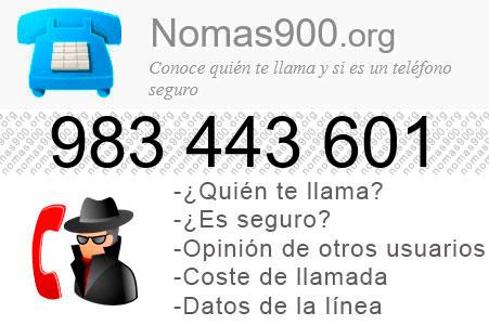 Teléfono 983443601