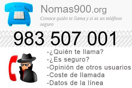 Teléfono 983507001