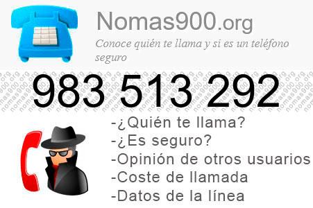 Teléfono 983513292