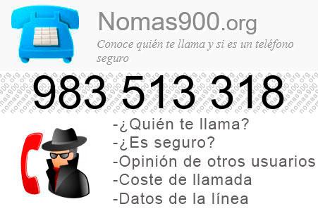 Teléfono 983513318