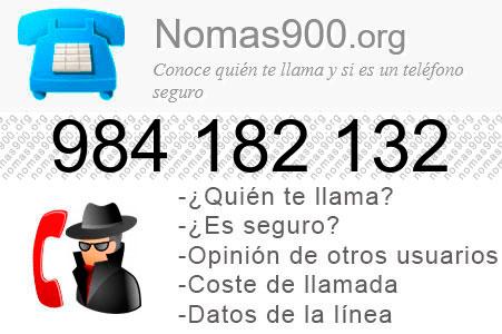 Teléfono 984182132