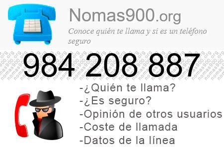 Teléfono 984208887