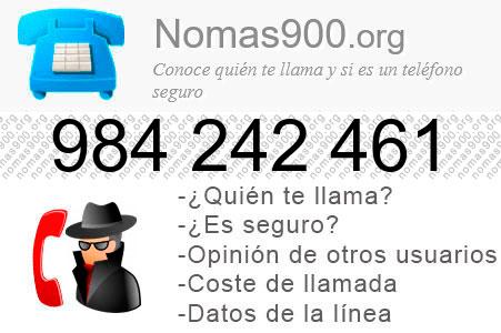 Teléfono 984242461