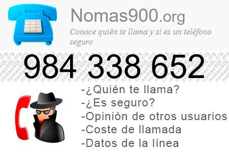 Teléfono 984338652