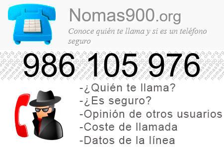 Teléfono 986105976