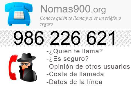 Teléfono 986226621