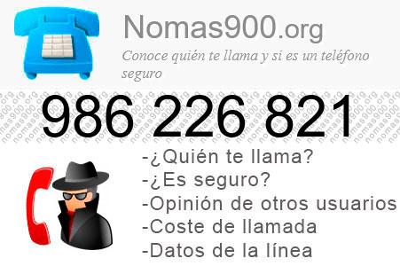 Teléfono 986226821