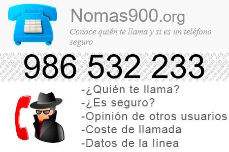 Teléfono 986532233