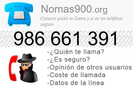 Teléfono 986661391