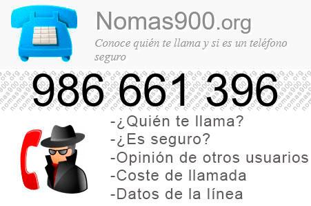 Teléfono 986661396