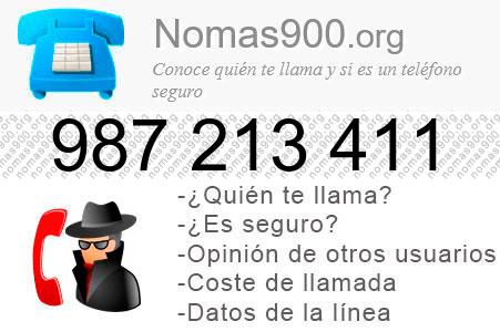 Teléfono 987213411