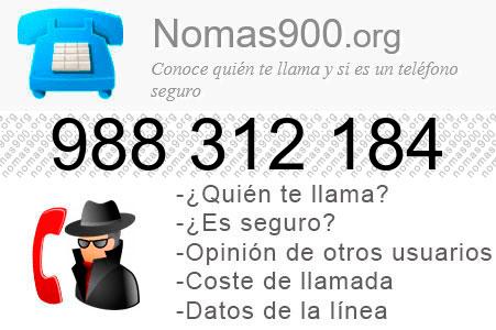 Teléfono 988312184