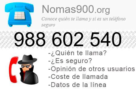 Teléfono 988602540