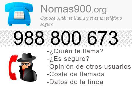 Teléfono 988800673