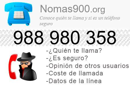 Teléfono 988980358