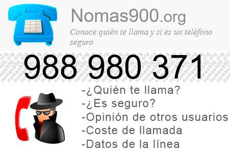 Teléfono 988980371