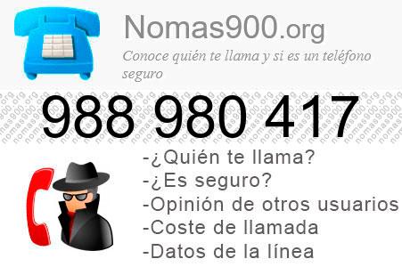 Teléfono 988980417