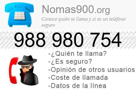 Teléfono 988980754