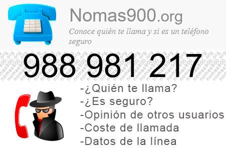 Teléfono 988981217